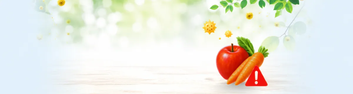花粉症と果物・野菜の関係イメージ